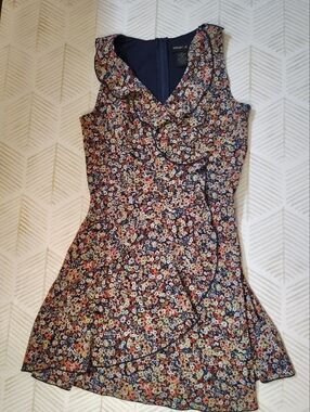 Teeze Me Floral Navy Multicolor Summer Dress 5/6